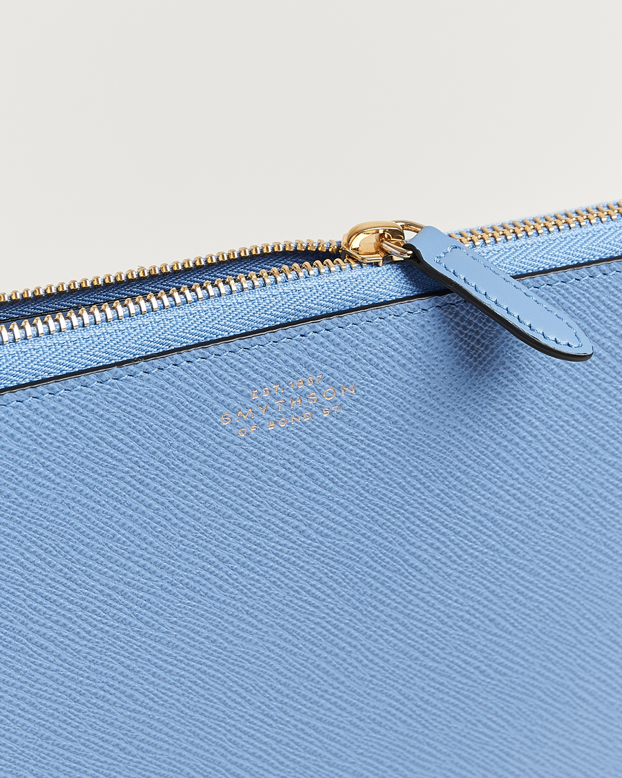 Mies | Smythson Panama Small Laptop Case Nile Blue | Smythson | Panama Small Laptop Case Nile Blue
