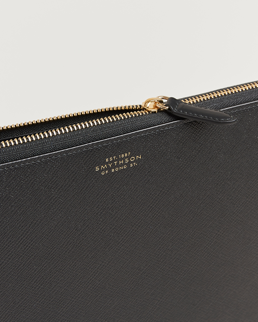 Mies | Smythson Panama Large Laptop Case Black | Smythson | Panama Large Laptop Case Black