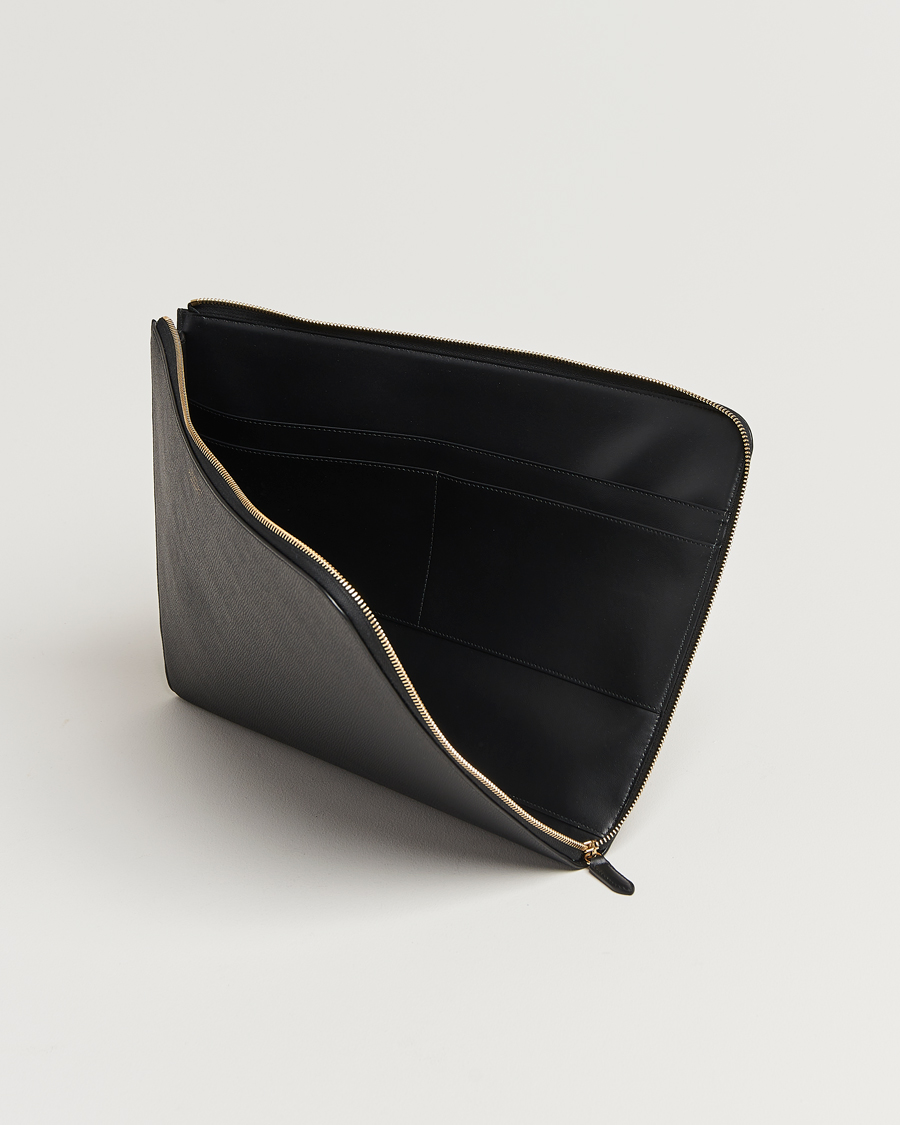 Mies | Smythson Panama Large Laptop Case Black | Smythson | Panama Large Laptop Case Black