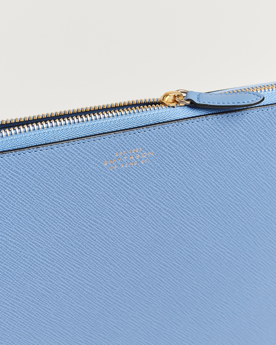 Mies | Laukut | Smythson | Panama Large Laptop Case Nile Blue