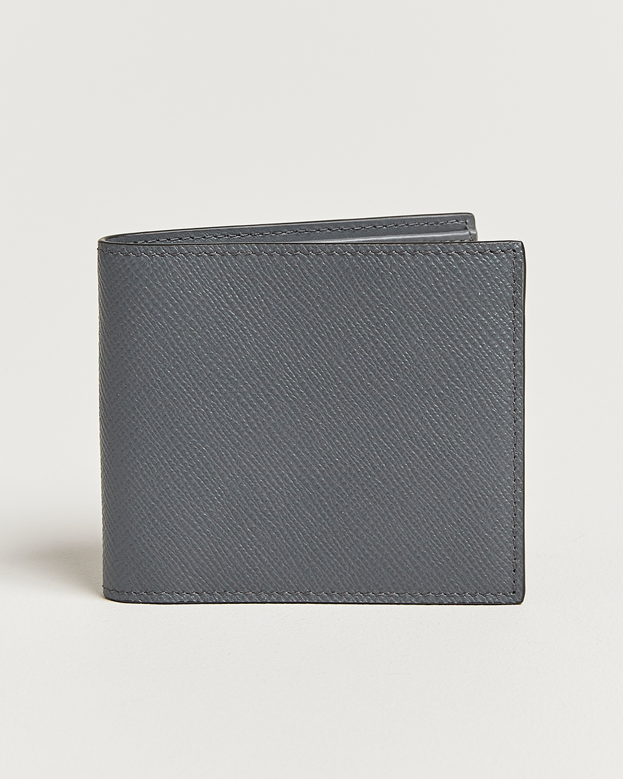 Mies | Smythson Ludlow 6 Card Wallet Storm Grey | Smythson | Ludlow 6 Card Wallet Storm Grey