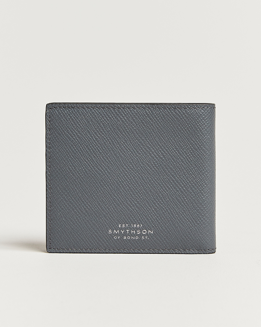 Mies | Smythson Ludlow 6 Card Wallet Storm Grey | Smythson | Ludlow 6 Card Wallet Storm Grey