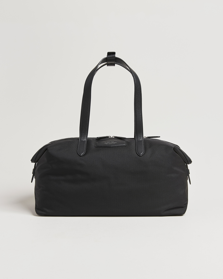 Mies | Smythson Canvas Norton Small Travel Bag Black | Smythson | Canvas Norton Small Travel Bag Black