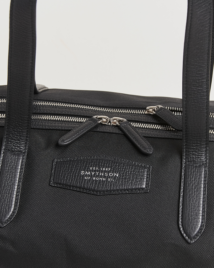 Mies | Smythson Canvas Norton Small Travel Bag Black | Smythson | Canvas Norton Small Travel Bag Black