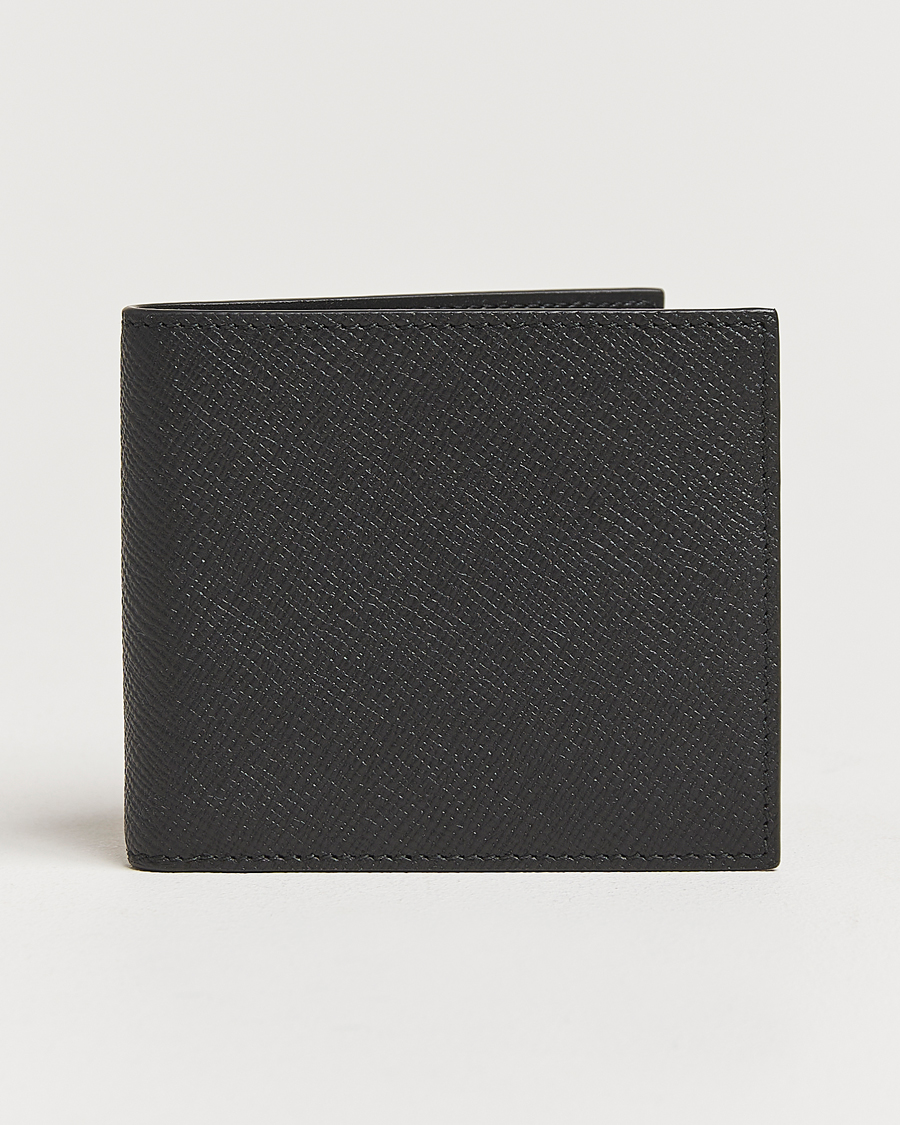 Mies | Lompakot | Smythson | Panama 6 Card Leather Wallet Black