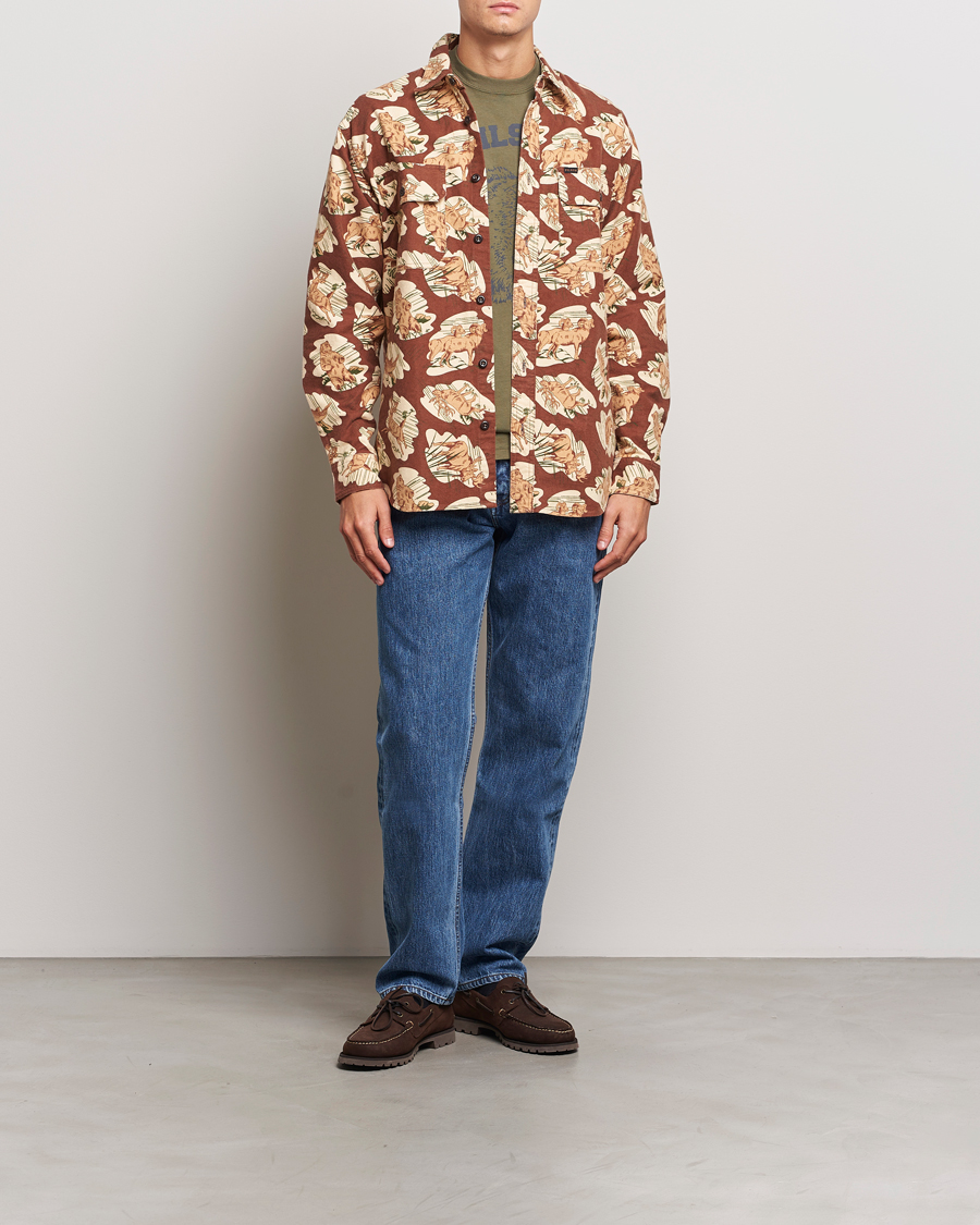 Mies | Kauluspaidat | Filson | Field Flannel Shirt Sorrel Horse/Wildlife