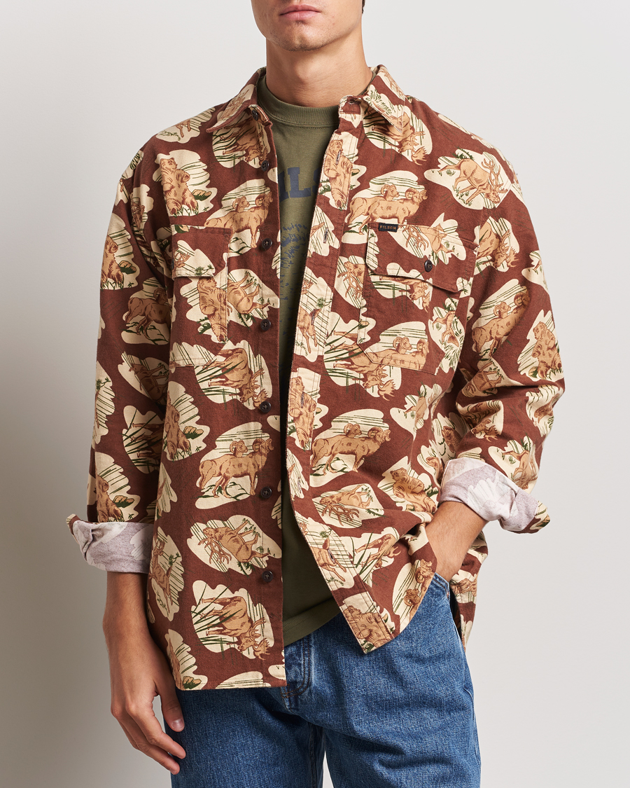 Mies | Kauluspaidat | Filson | Field Flannel Shirt Sorrel Horse/Wildlife