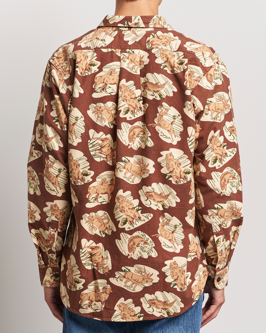 Mies | Kauluspaidat | Filson | Field Flannel Shirt Sorrel Horse/Wildlife