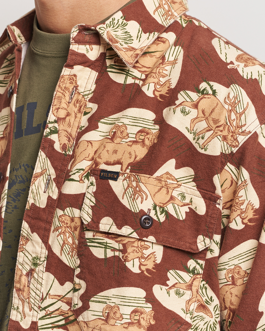 Mies | Kauluspaidat | Filson | Field Flannel Shirt Sorrel Horse/Wildlife