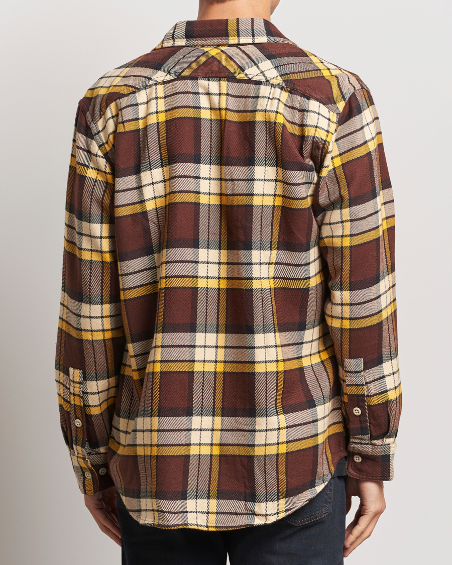 Mies | Kauluspaidat | Filson | Vintage Flannel Work Shirt Brown/Yellow