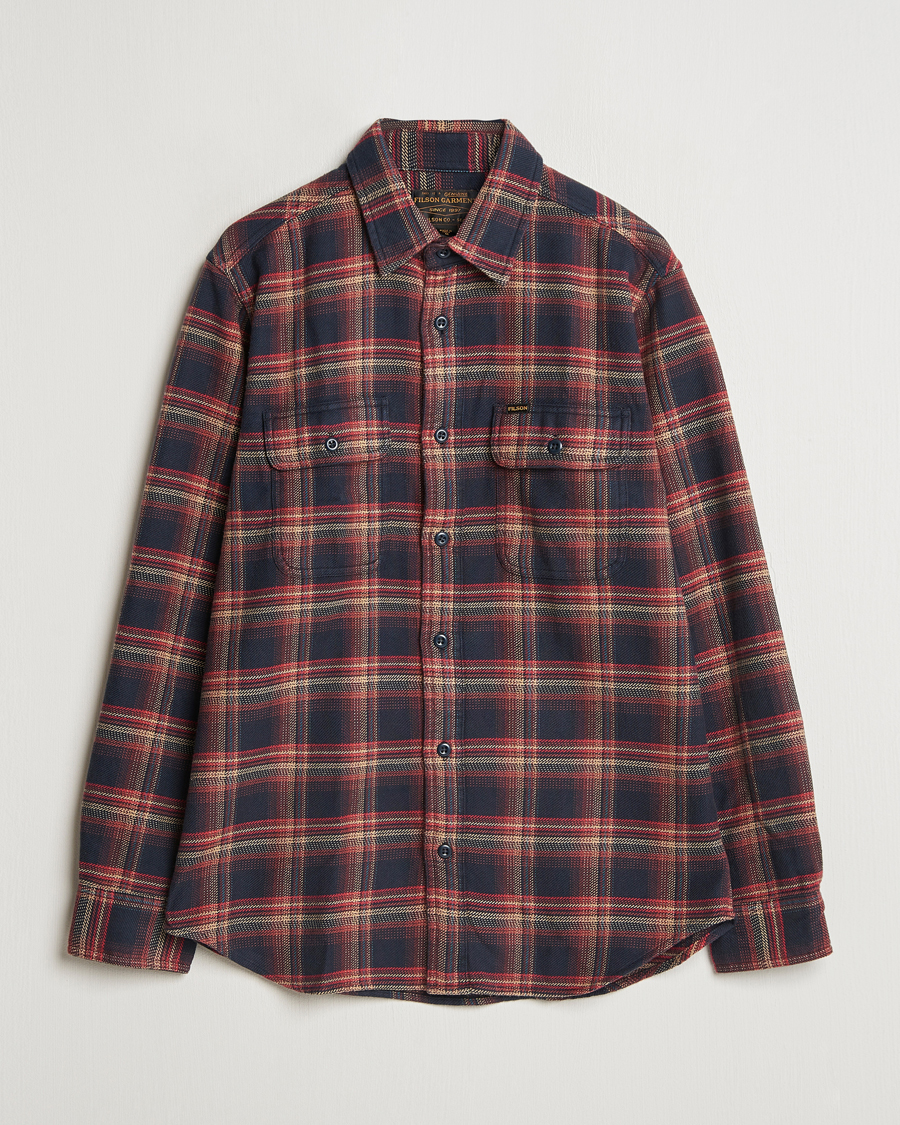 Mies | Kauluspaidat | Filson | Vintage Flannel Work Shirt Black/Rust