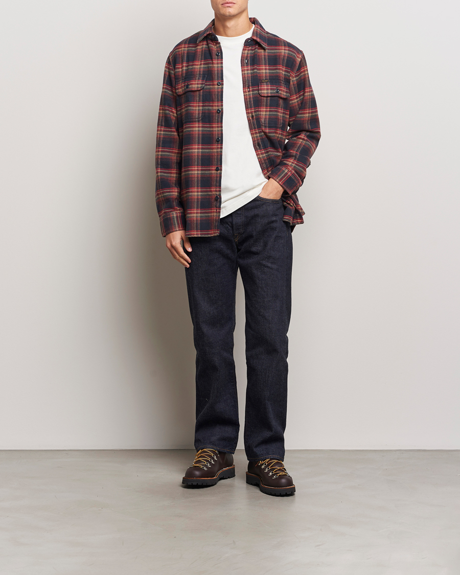 Mies | Kauluspaidat | Filson | Vintage Flannel Work Shirt Black/Rust