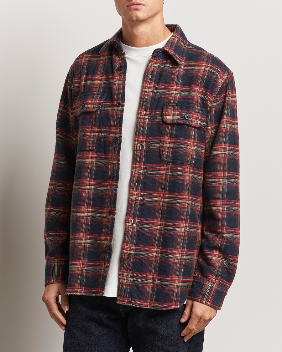 Mies | Kauluspaidat | Filson | Vintage Flannel Work Shirt Black/Rust