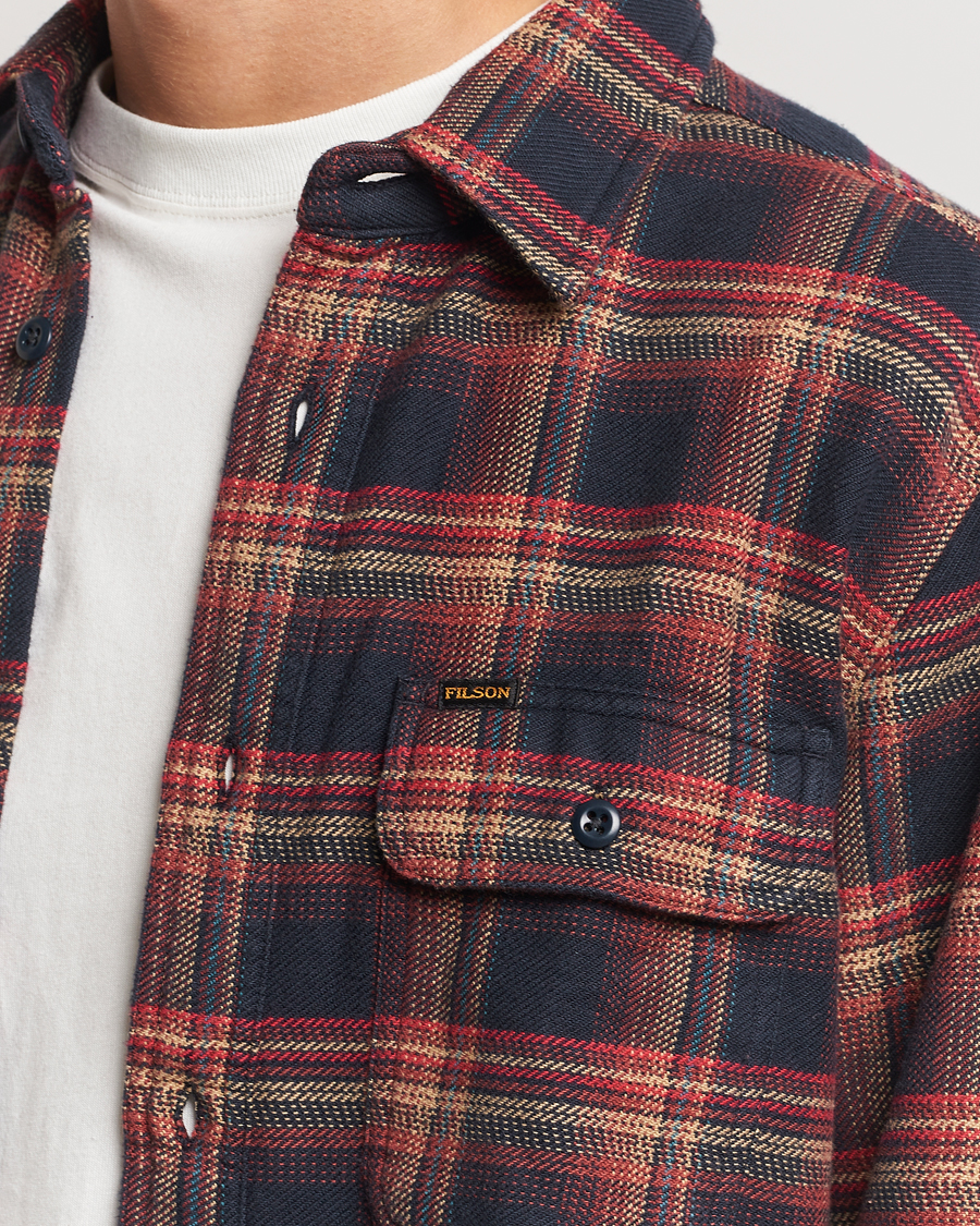 Mies | Kauluspaidat | Filson | Vintage Flannel Work Shirt Black/Rust