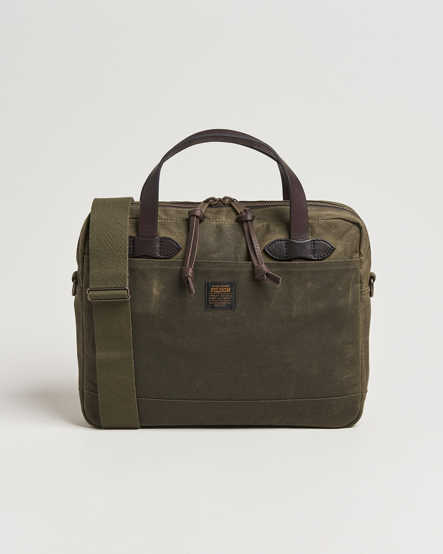 Mies | Laukut | Filson | Tin Cloth Compact Briefcase Otter Green