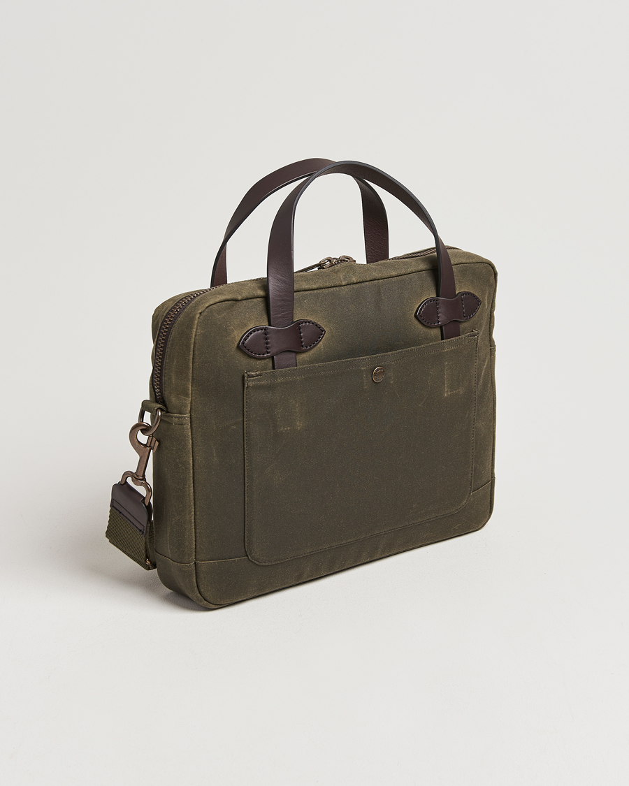 Mies | Laukut | Filson | Tin Cloth Compact Briefcase Otter Green