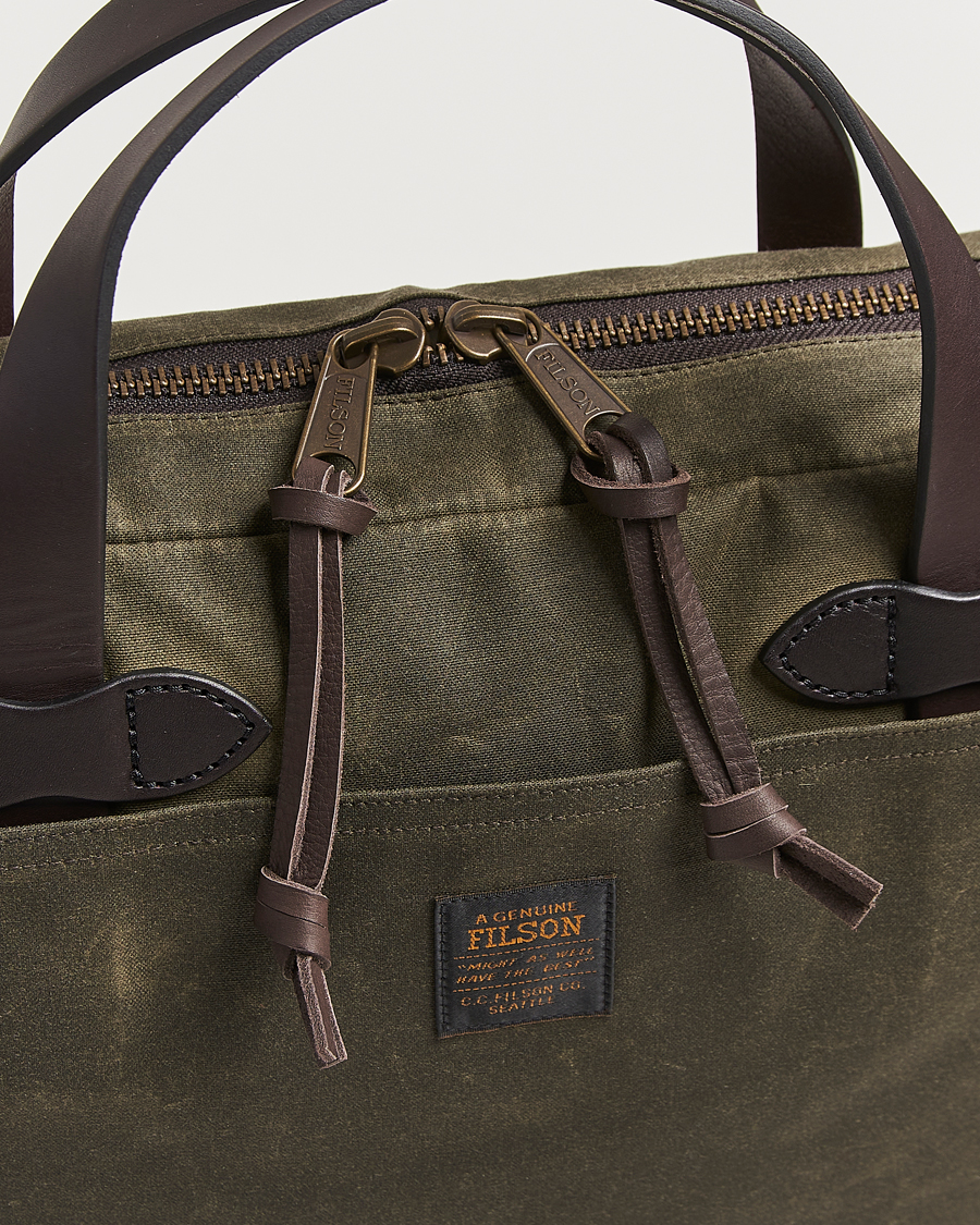 Mies | Laukut | Filson | Tin Cloth Compact Briefcase Otter Green