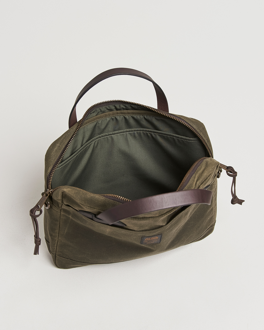 Mies | Laukut | Filson | Tin Cloth Compact Briefcase Otter Green