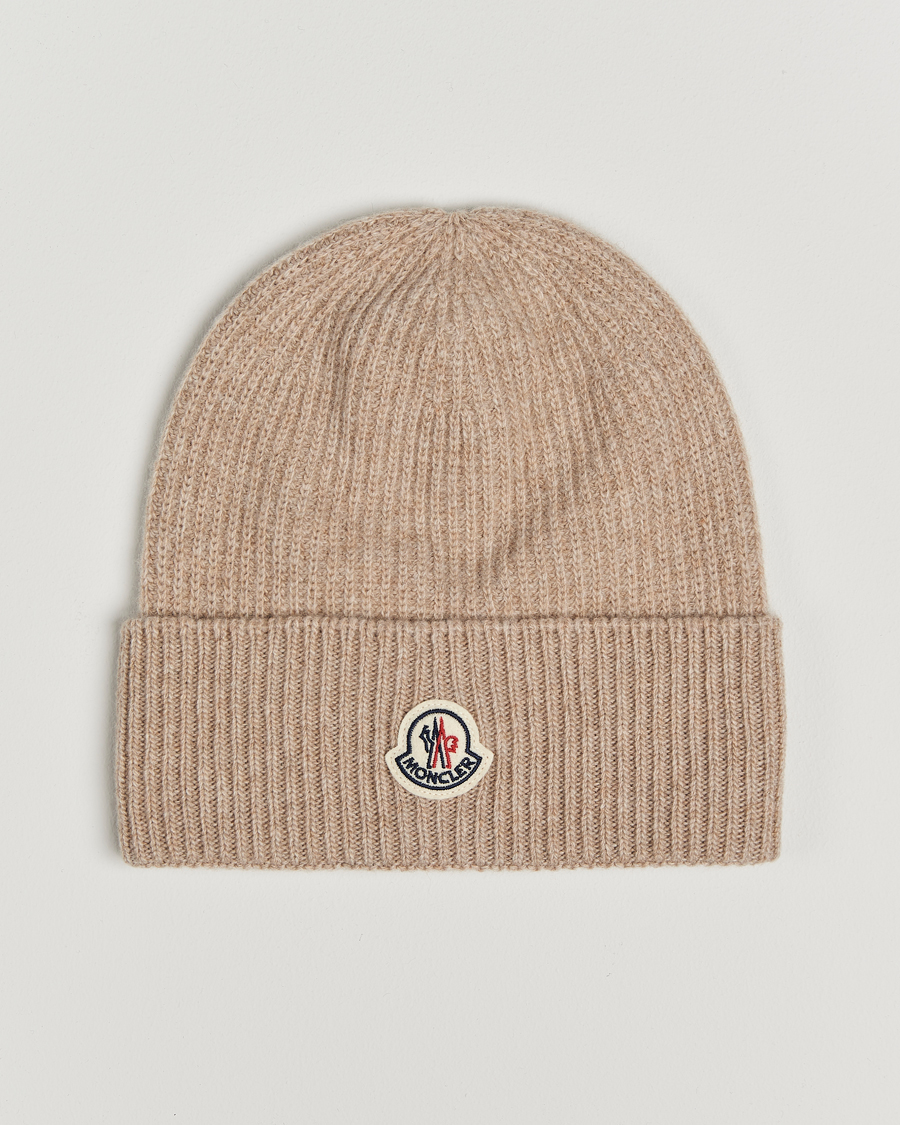Mies | Moncler Cashmere Beanie Beige | Moncler | Cashmere Beanie Beige