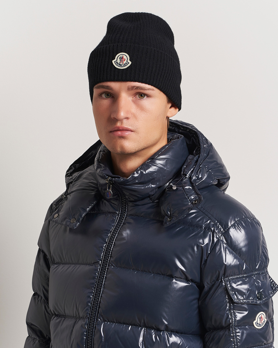 Mies | Moncler Cashmere Beanie Black | Moncler | Cashmere Beanie Black