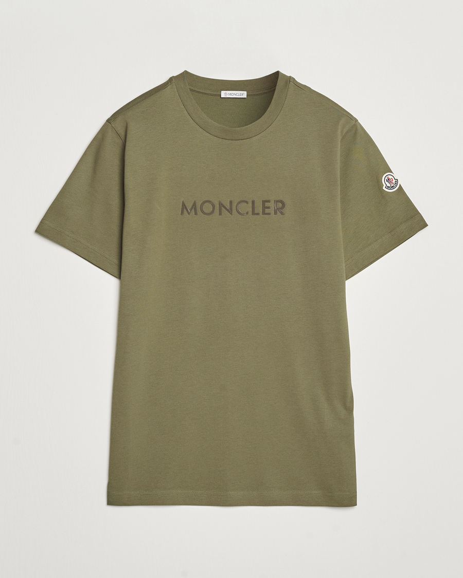Mies | T-paidat | Moncler | Lettering T-Shirt Military