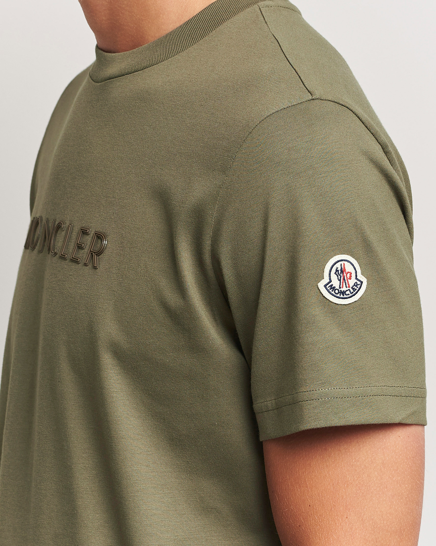 Mies | T-paidat | Moncler | Lettering T-Shirt Military