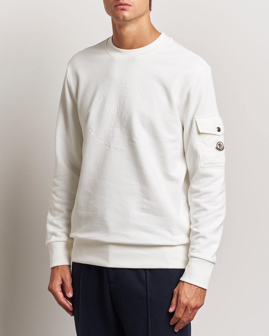 Mies | Puserot | Moncler | Pocket Sleeve Sweatshirt Off White