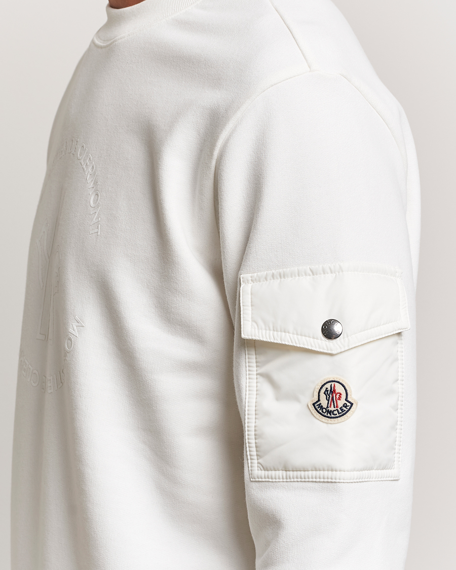 Mies | Puserot | Moncler | Pocket Sleeve Sweatshirt Off White