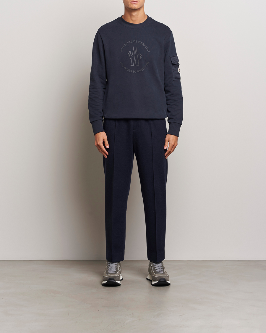 Mies | Puserot | Moncler | Pocket Sleeve Sweatshirt Navy
