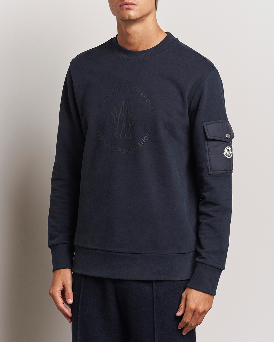 Mies | Puserot | Moncler | Pocket Sleeve Sweatshirt Navy