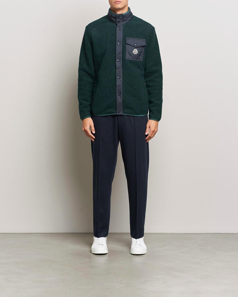 Mies | Puserot | Moncler | Full Zip Pocket Cardigan Navy
