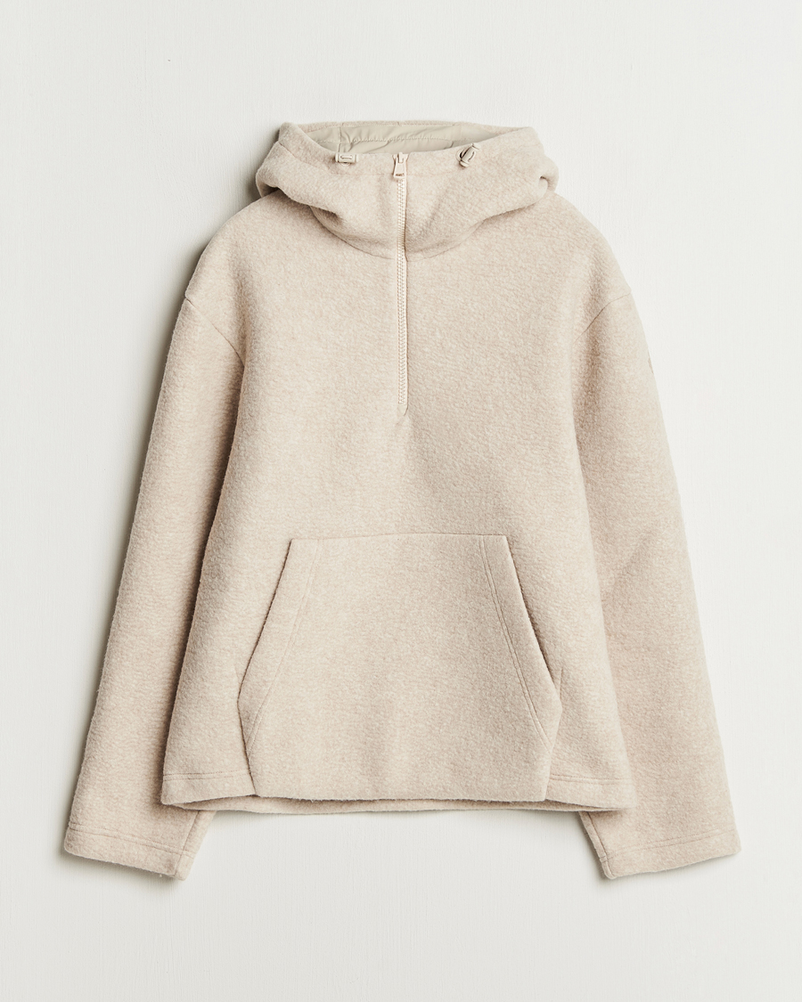 Mies | Puserot | Moncler | Half Zip Hoodie Beige