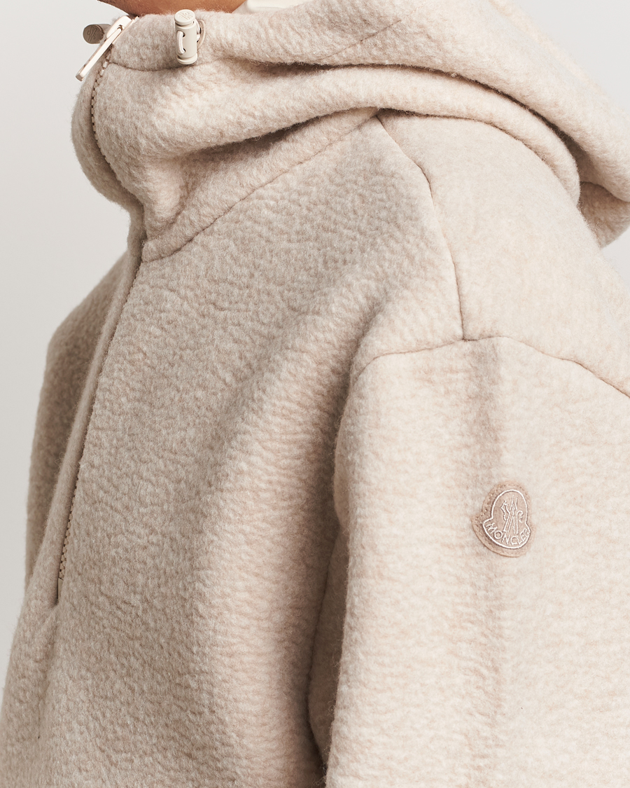 Mies | Puserot | Moncler | Half Zip Hoodie Beige
