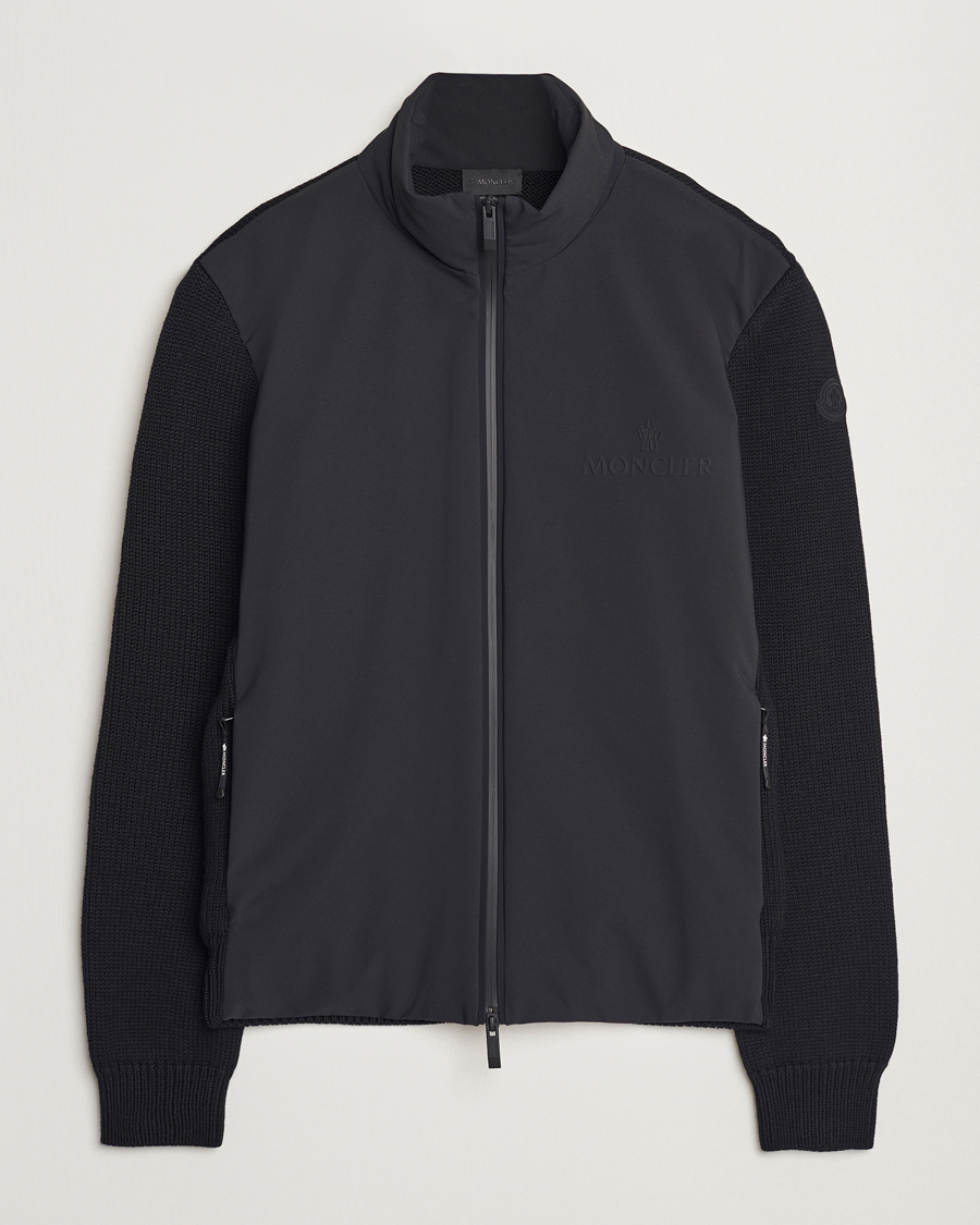Mies | Takit | Moncler | Hybrid Zip Cardigan Black