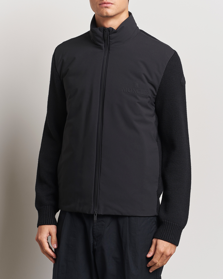 Mies | Takit | Moncler | Hybrid Zip Cardigan Black