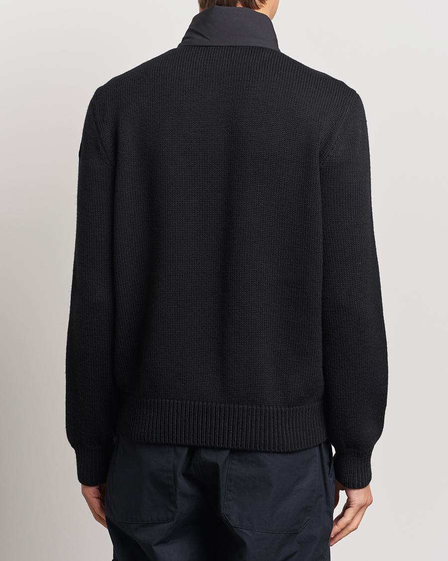 Mies | Takit | Moncler | Hybrid Zip Cardigan Black