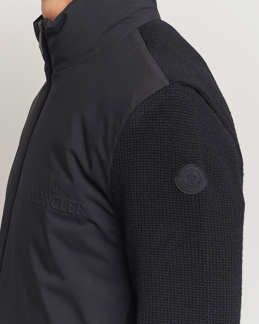 Mies | Takit | Moncler | Hybrid Zip Cardigan Black