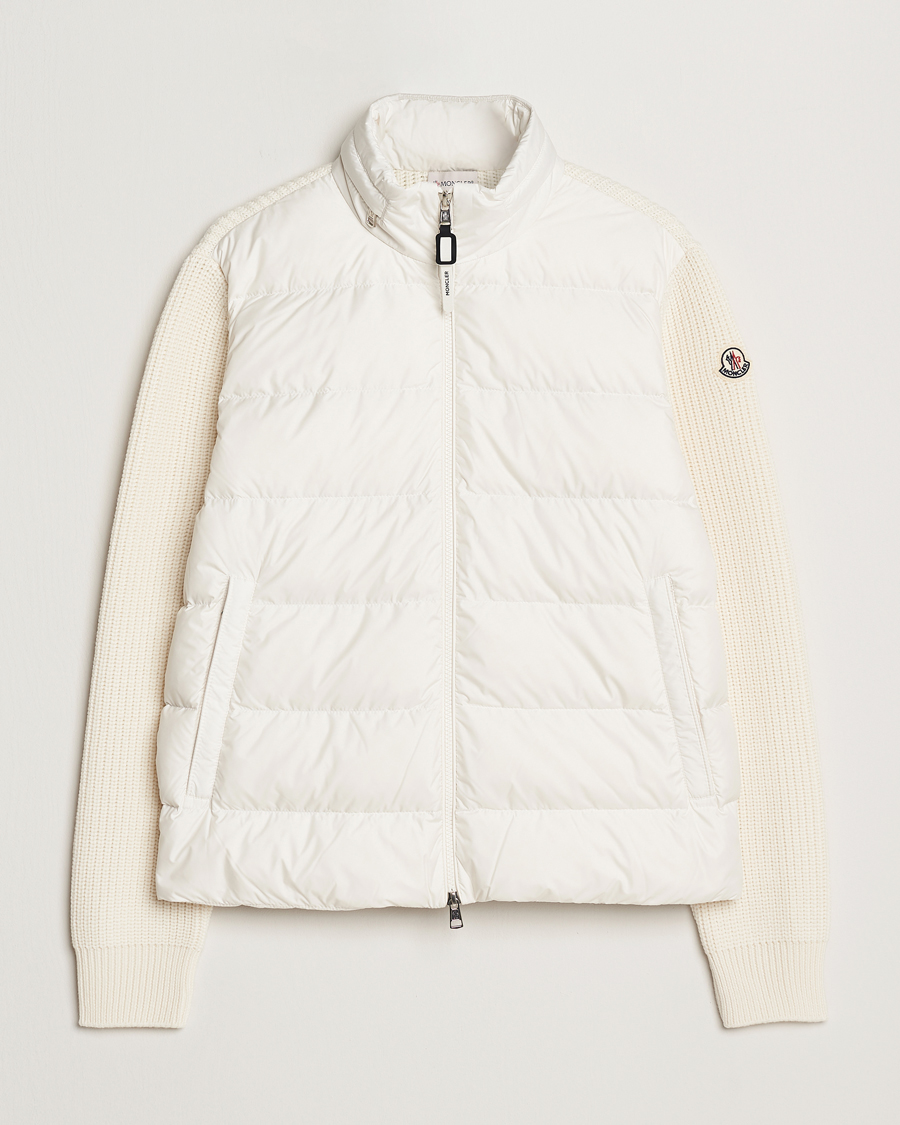 Mies | Takit | Moncler | Padded Zip Cardigan Off White