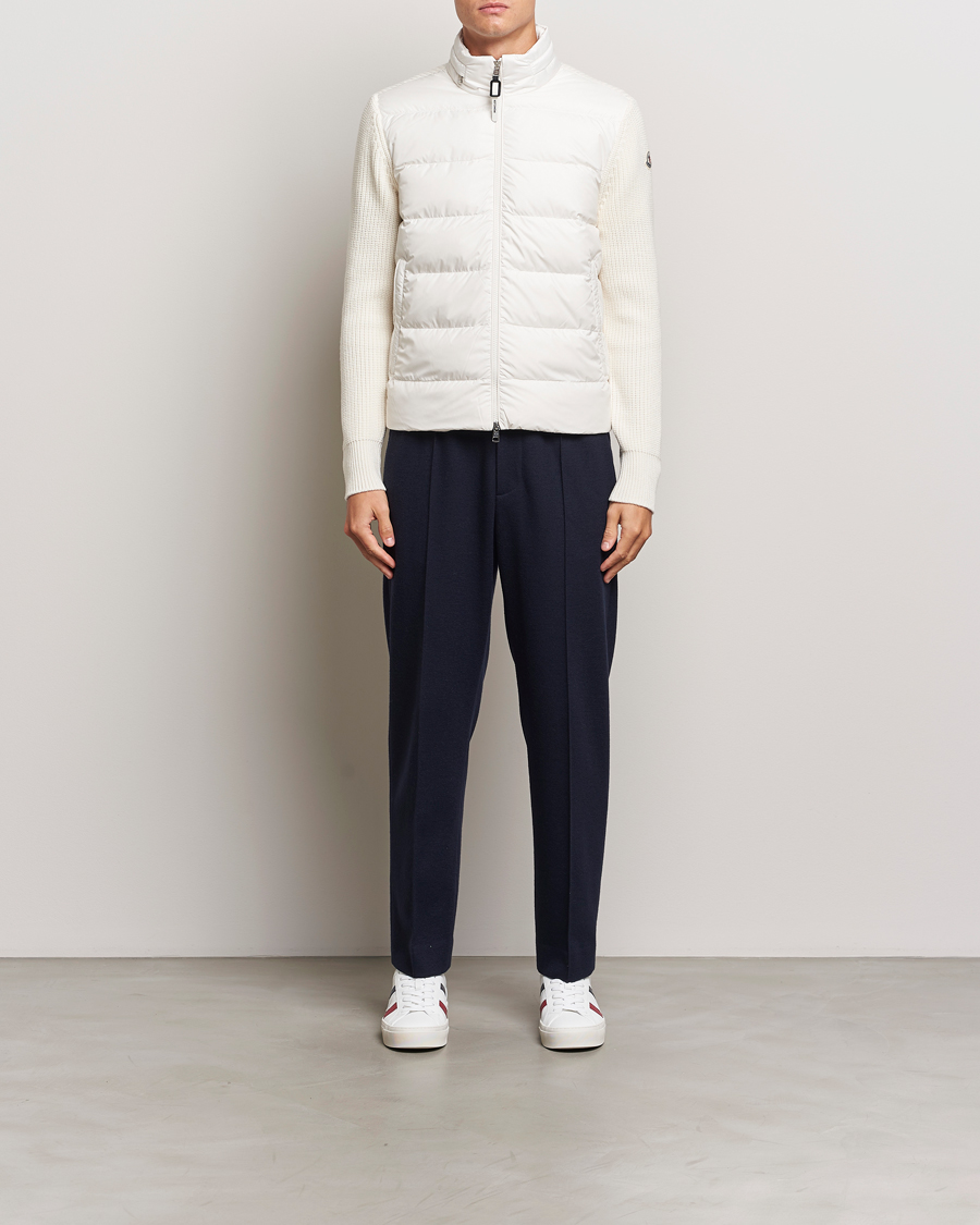 Mies | Takit | Moncler | Padded Zip Cardigan Off White