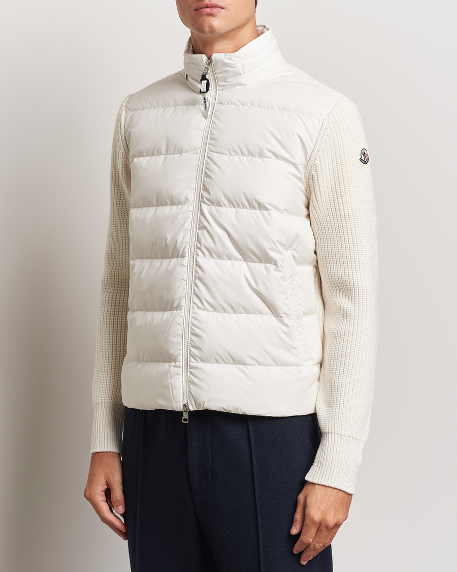 Mies | Takit | Moncler | Padded Zip Cardigan Off White