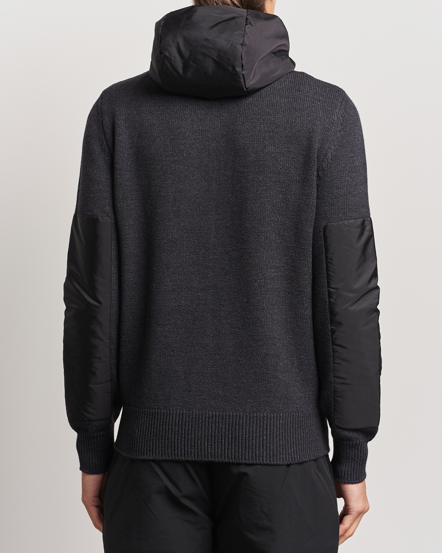 Mies | Puserot | Moncler Grenoble | Knitted Full Zip Cardigan Charcoal