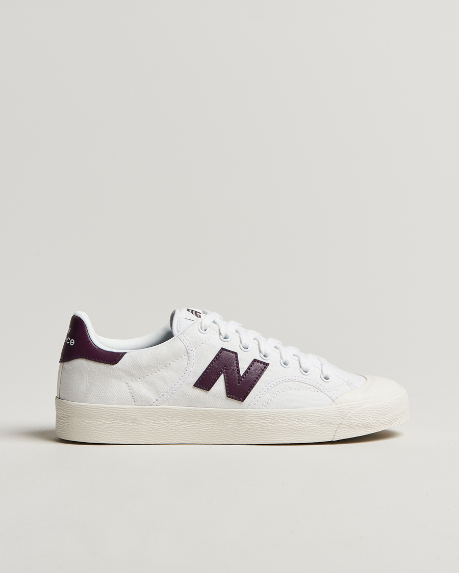 Mies | New Balance B100 Sneakers White/Burgundy | New Balance | B100 Sneakers White/Burgundy