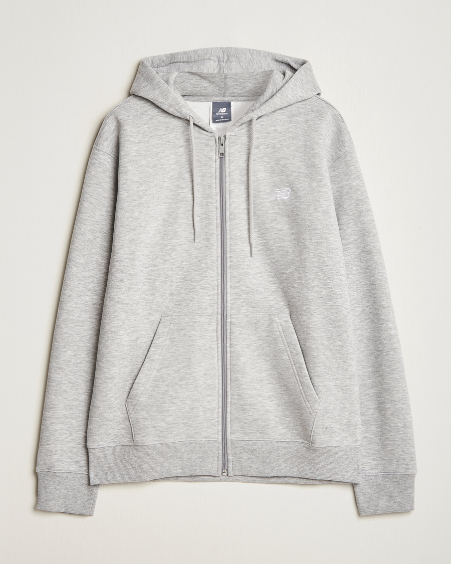 Mies | Puserot | New Balance | Essentials Full Zip Fleece Hoodie Athletic Grey