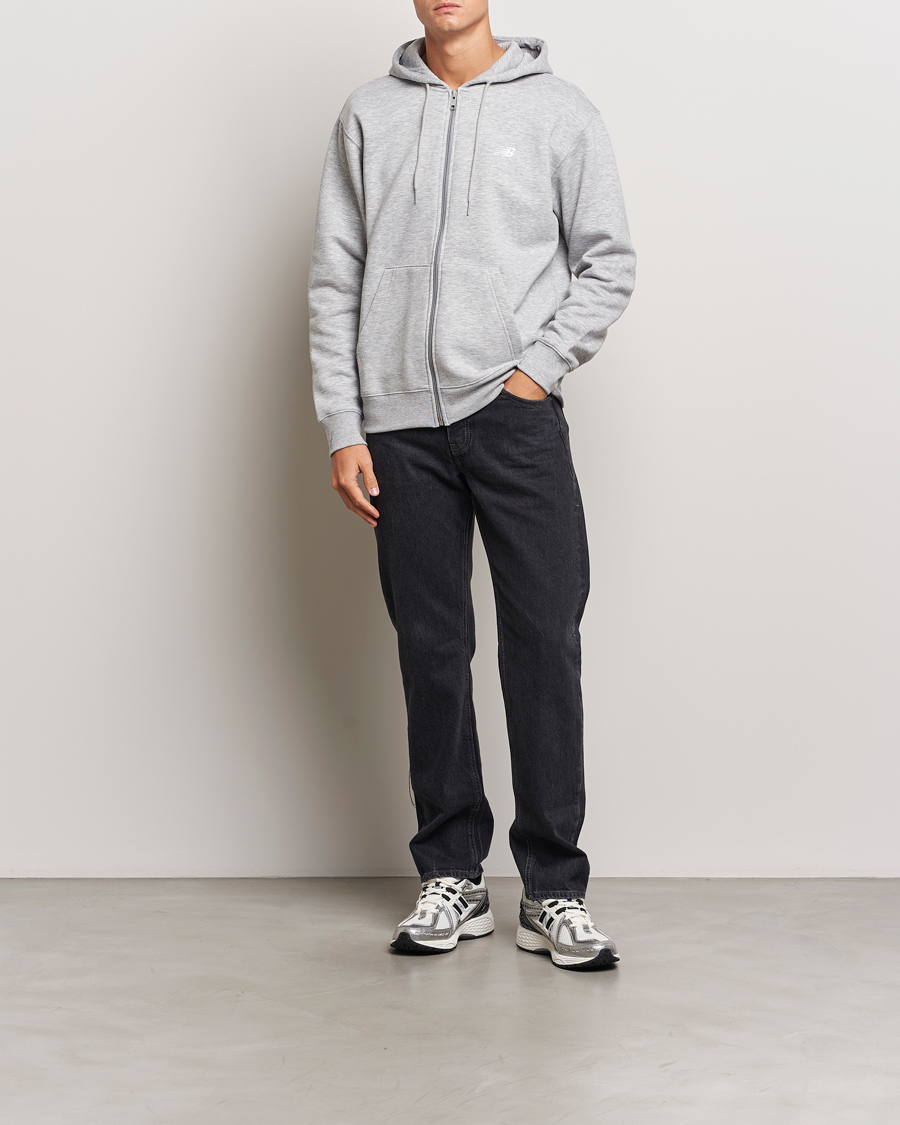 Mies | Puserot | New Balance | Essentials Full Zip Fleece Hoodie Athletic Grey