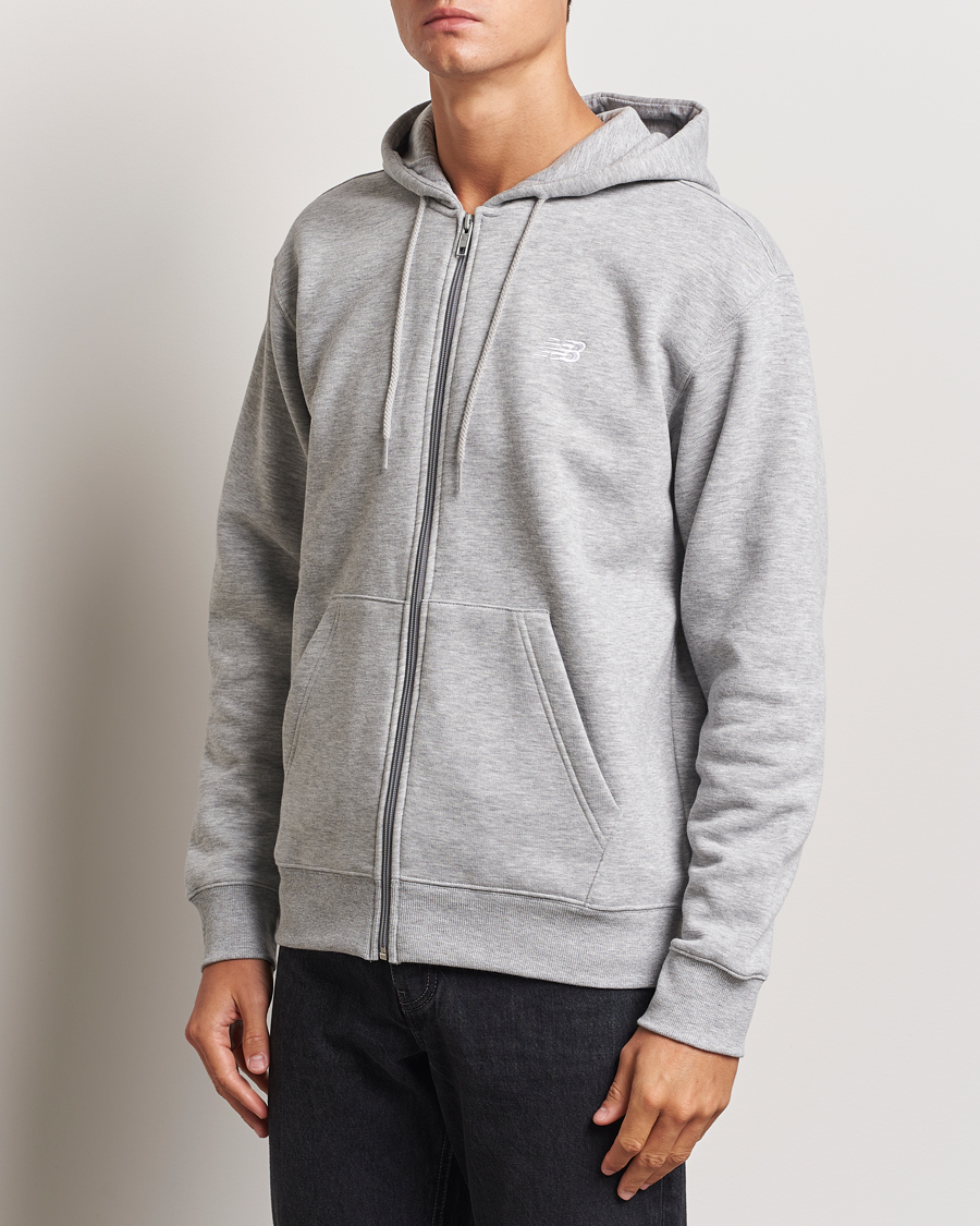 Mies | Puserot | New Balance | Essentials Full Zip Fleece Hoodie Athletic Grey