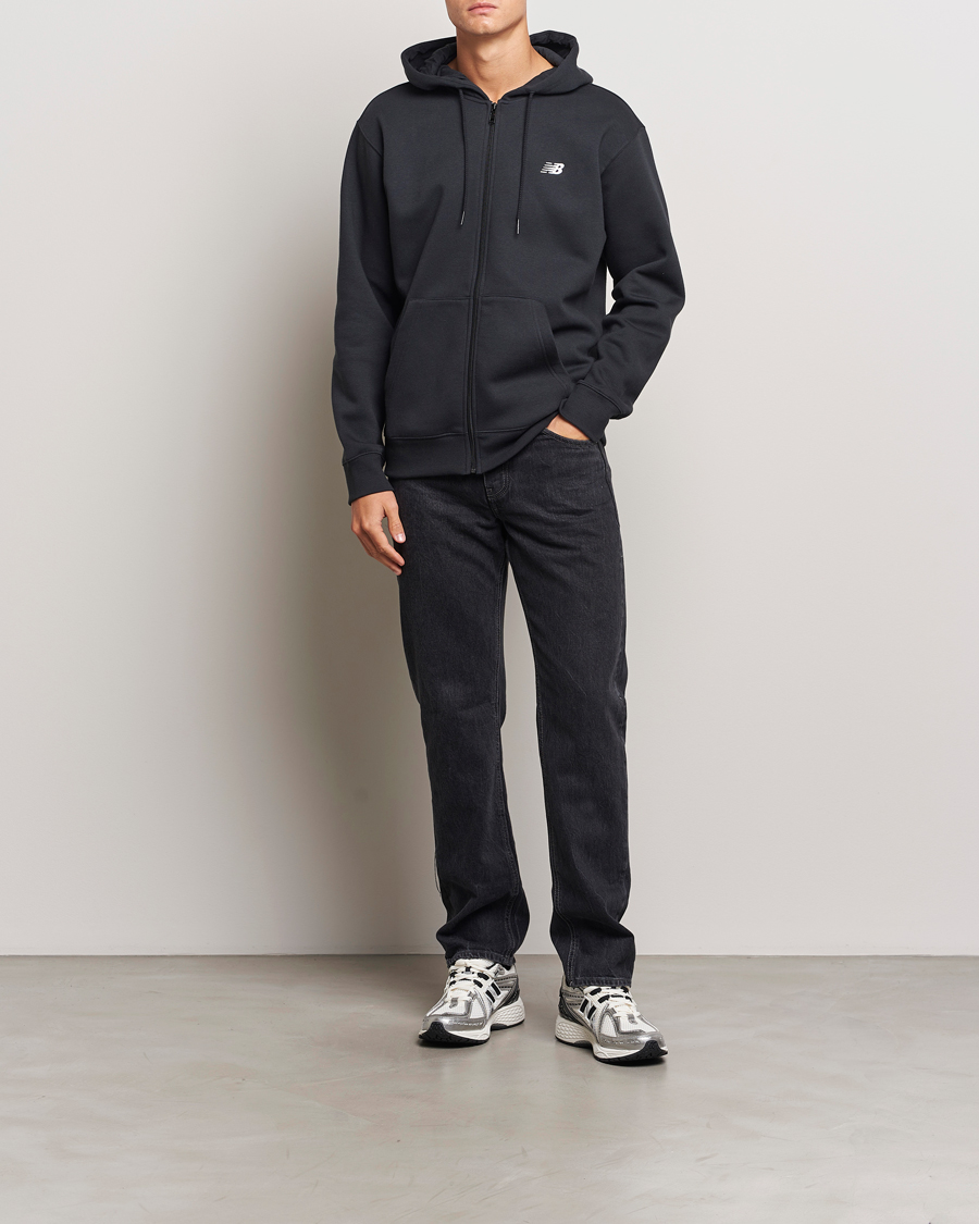 Mies | Puserot | New Balance | Essentials Full Zip Fleece Hoodie Black