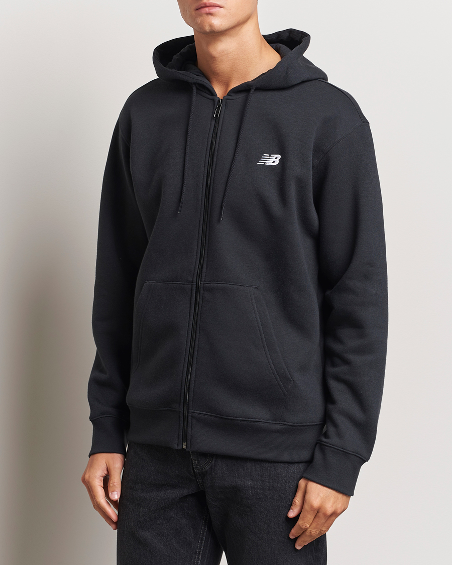 Mies | Puserot | New Balance | Essentials Full Zip Fleece Hoodie Black