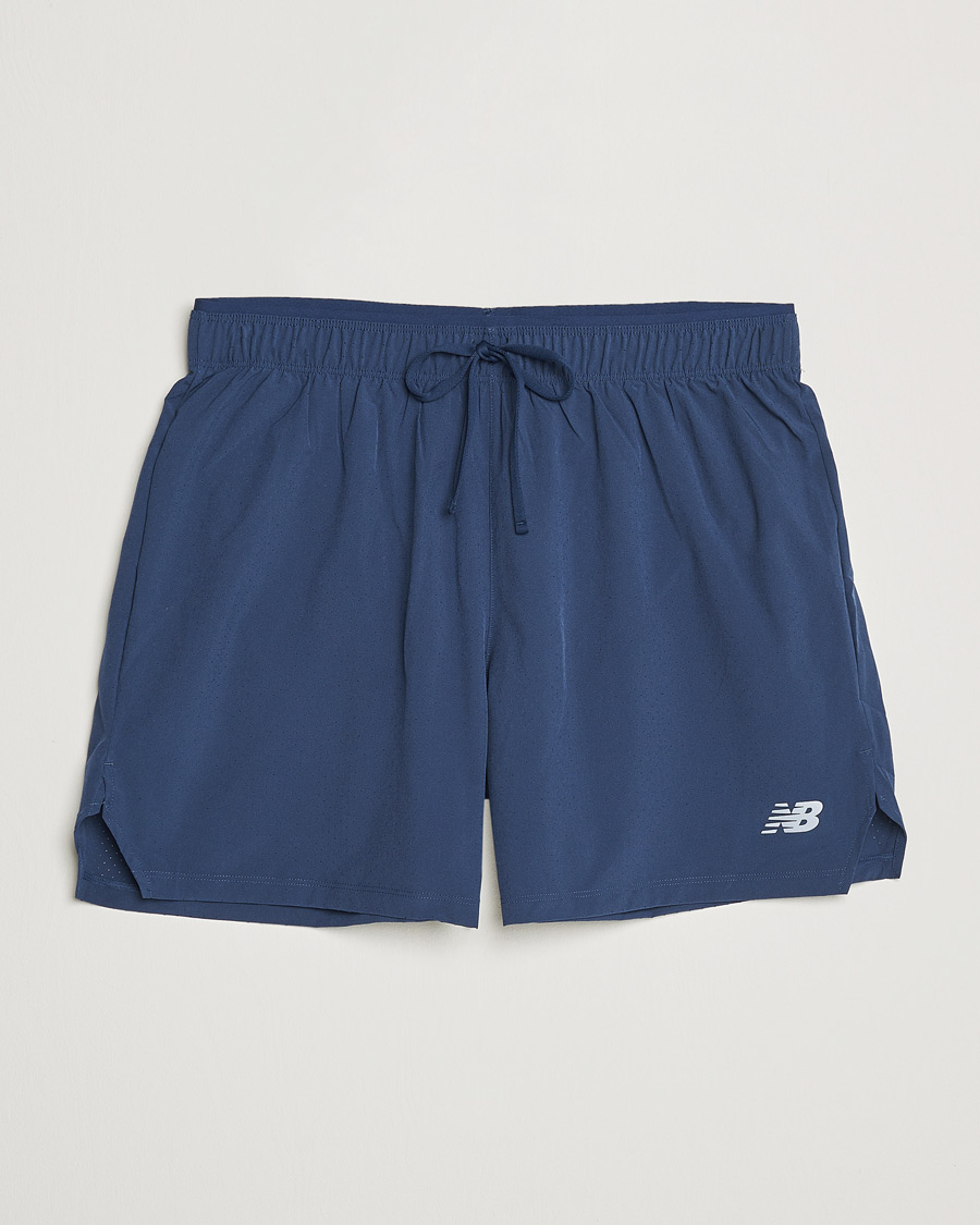 Mies | Shortsit | New Balance Running | Athletics 5 Run Shorts Navy