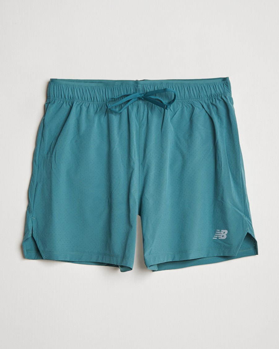 Mies | Shortsit | New Balance Running | Athletics 5 Run Shorts New Spruce