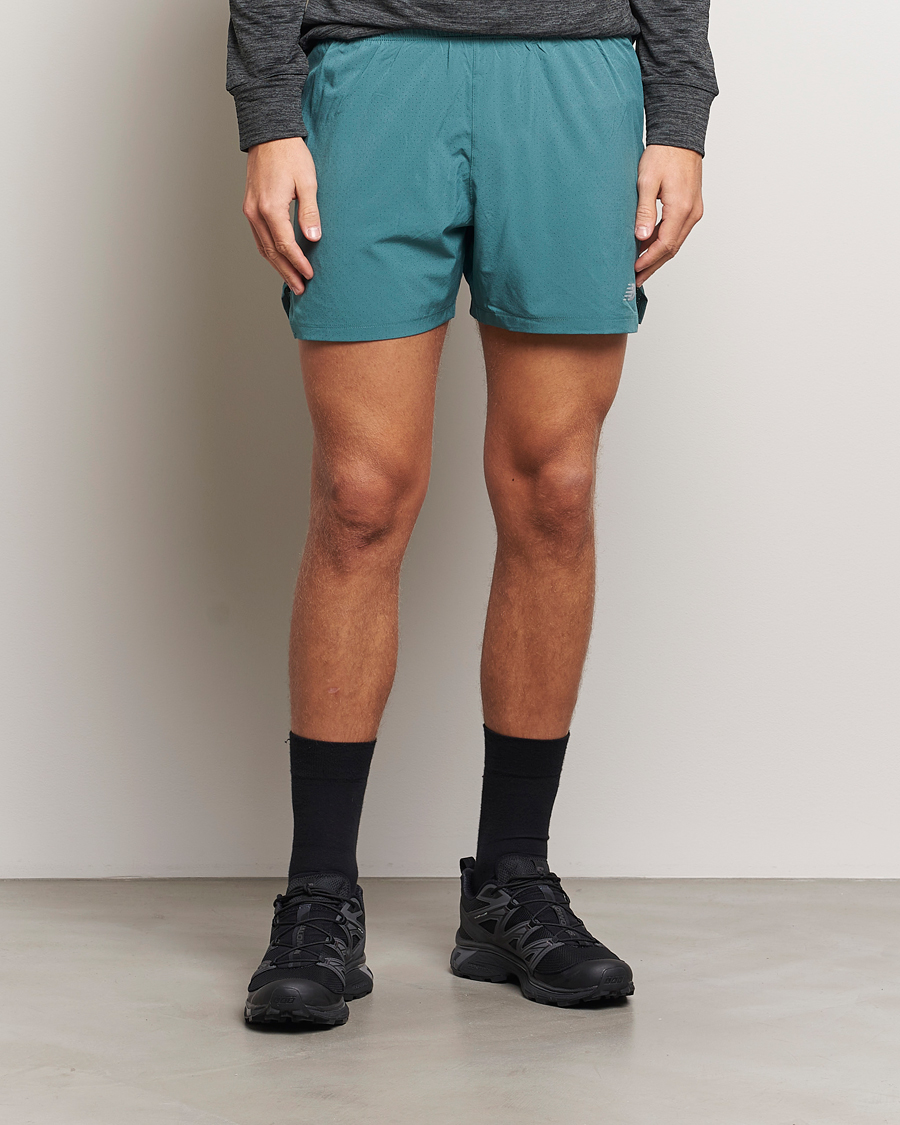 Mies | Shortsit | New Balance Running | Athletics 5 Run Shorts New Spruce